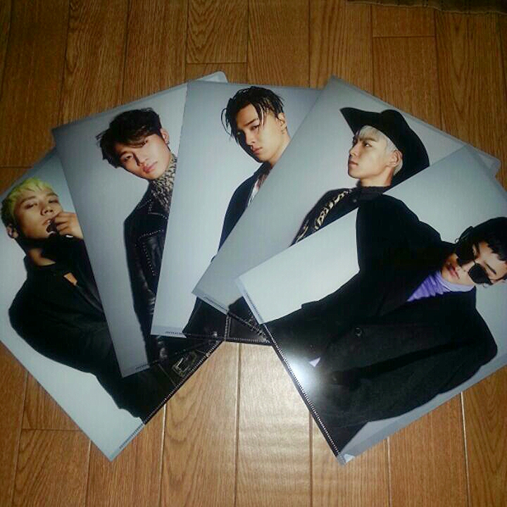 クリアファイル 5枚セット BIGBANGくじ ライブグッズの画像